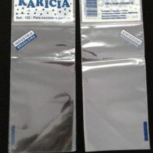 SACO PLASTICO PARA ESCOVA DE PENTEAR COM SOLAPA E FURO PARA DISPLAY