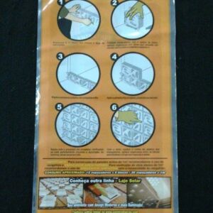 SACO PLÁSTICO PARA ESPAÇADOR DE BLOCO DE VIDRO COM SOLAPA E FURO PARA DISPLAY 2