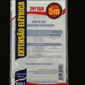 SACO PLÁSTICO PARA EXTENSÃO ELÈTRICA COM SOLAPA E FURO PARA DISPLAY 5