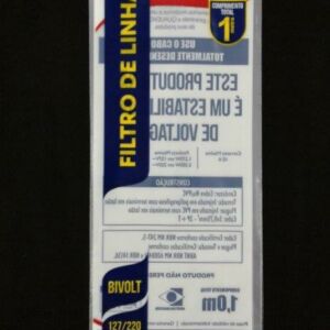 SACO PLÁSTICO PARA FILTRO DE LINHA COM SOLAPA E FURO PARA DISPLAY 7