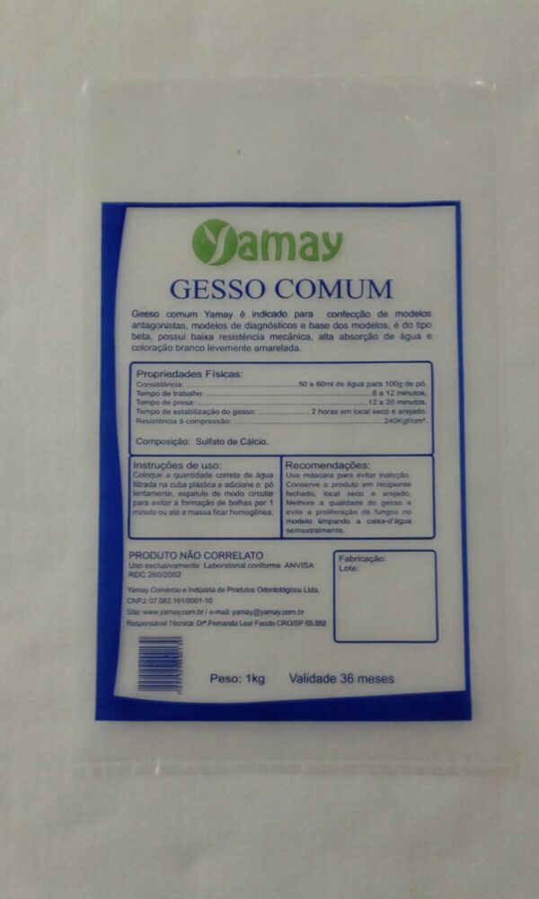 SACO PLÁSTICO PARA GESSO ORTODÔNTICO - Image 2
