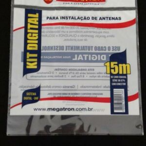SACO PLÁSTICO PARA KIT DIGITAL DE INSTALAÇÃO DE ANTENAS COM SOLAPA E FURO PARA DISPLAY