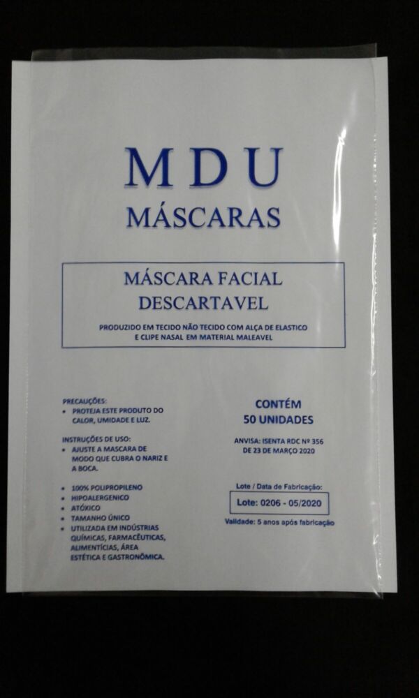 SACO PLÁSTICO PARA MÁSCARA DESCARTÁVEL - Image 2