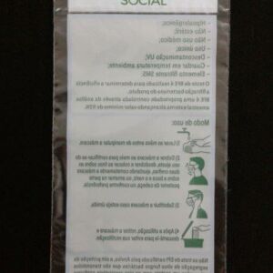 SACO PLÁSTICO PARA MÁSCARA FACIAL DESCARTÁVEL 3