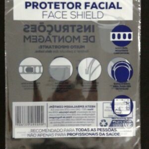 SACO PLÁSTICO PARA MÁSCARA PROTETOR FACIAL FACE SHIELD COM SOLAPA E FURO PARA DISPLAY 1