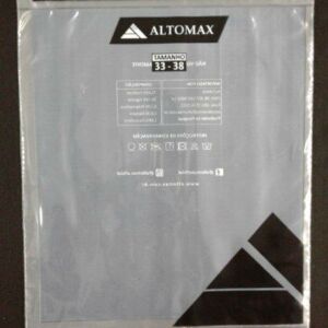 SACO PLÁSTICO PARA MEIAS COM SOLAPA E FURO PARA DISPLAY COM ABA E FITA 17