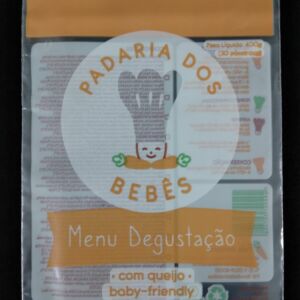 SACO PLÁSTICO PARA MENU DEGUSTAÇÃO COM QUEIJO CONGELADO PARA BEBES