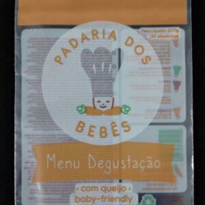 SACO PLÁSTICO PARA MENU DEGUSTAÇÃO COM QUEIJO CONGELADO PARA BEBES