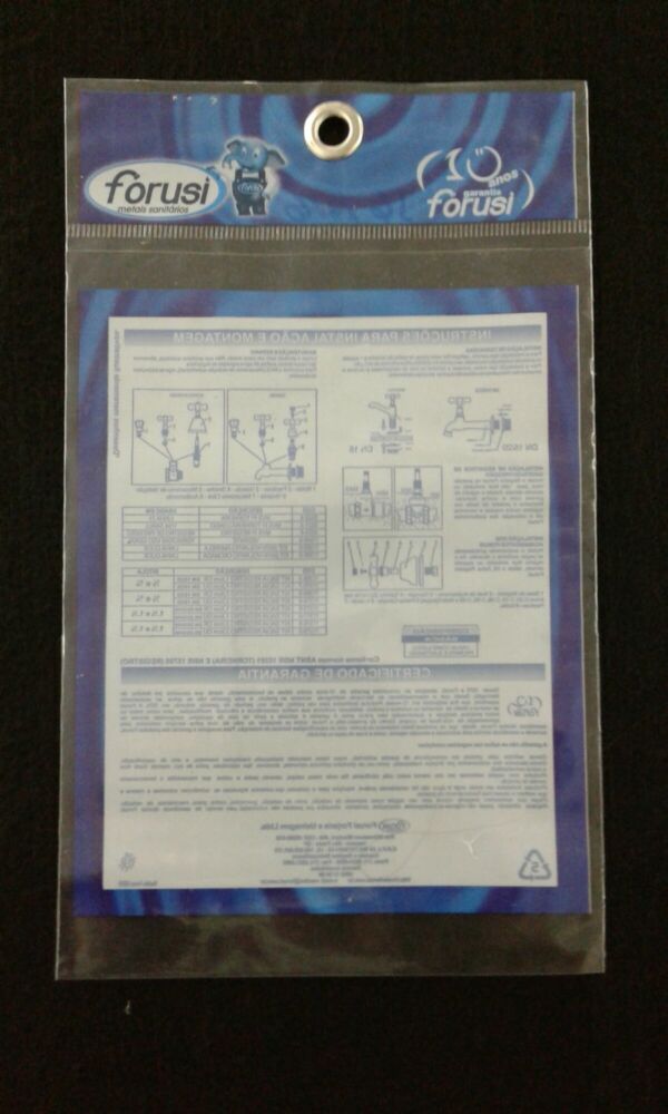 SACO PLÁSTICO PARA METAIS SANITÁRIOS, TORNEIRAS, REGISTROS COM SOLAPA E FURO PARA DISPLAY COM ILHÔS 2 - Imagem 3