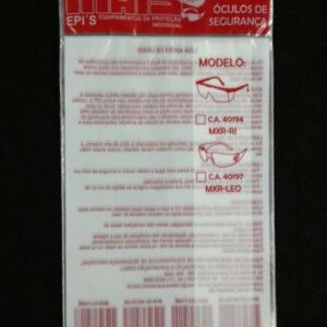SACO PLÁSTICO PARA ÓCULOS DE SEGURANÇA COM SOLAPA E FURO PARA DISPLAY