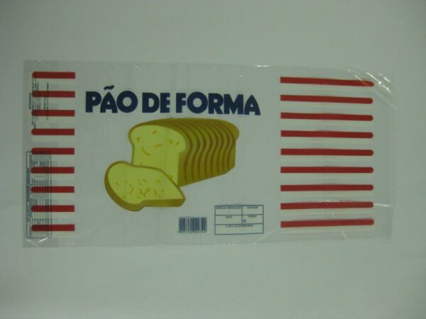 SACO PLÁSTICO PARA PÃO DE FORMA COM SANFONA DE FUNDO