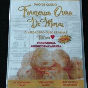 SACO PLÁSTICO PARA PÃO DE QUEIJO  CONGELADO