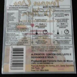 SACO PLÁSTICO PARA PÃO DE QUEIJO  CONGELADO