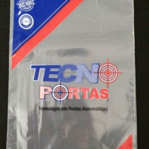 SACO PLÁSTICO PARA PEÇAS DE AUTOMAÇÃO DE PORTAS COM ABA E FITA