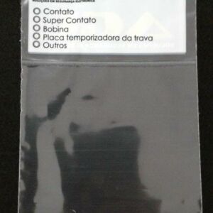 SACO PLÁSTICO PARA PEÇAS DE SEGURANÇA ELETRÔNICA COM SOLAPA E FURO PARA DISPLAY 2