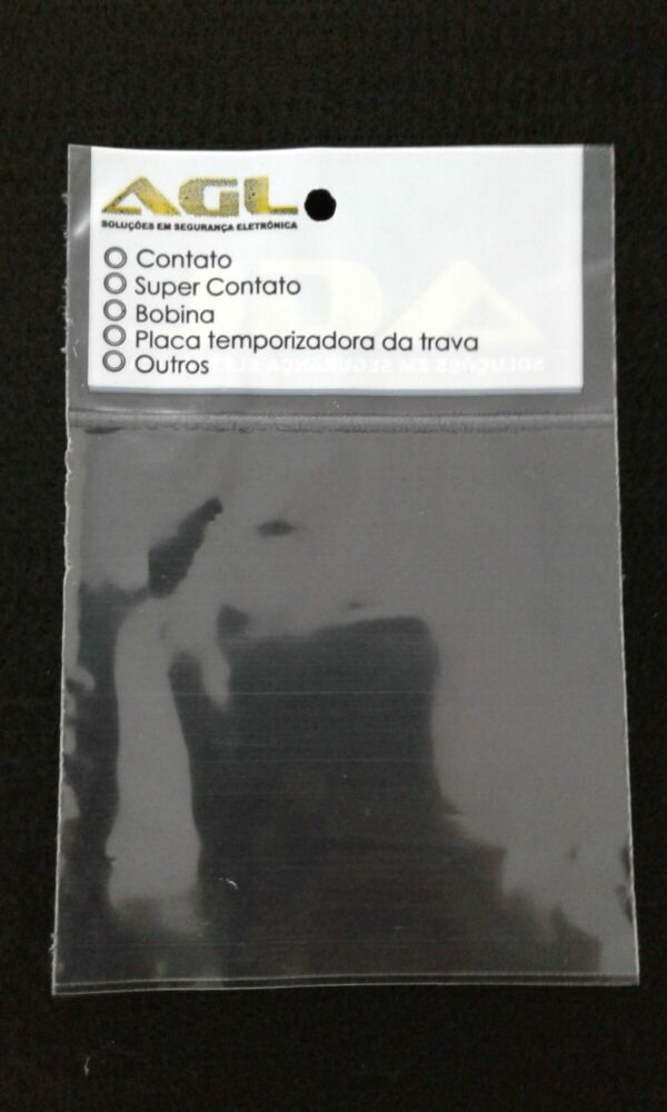 SACO PLÁSTICO PARA PEÇAS DE SEGURANÇA ELETRÔNICA COM SOLAPA E FURO PARA DISPLAY - Image 2