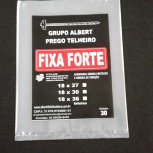 SACO PLÁSTICO PARA PREGOS COM ABERTURA NA PARTE SUPERIOR