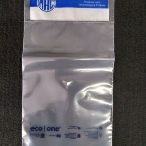 SACO PLÁSTICO PARA PRODUTOS ODONTOLÓGICOS  PROTESE E  MOLDEIRA COM SOLAPA E FURO PARA DISPLAY