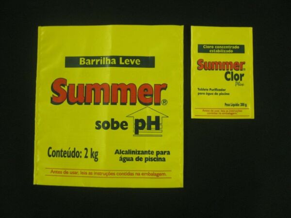 SACO PLÁSTICO PARA PRODUTOS QUIMÍCOS BARRILHA E CLORO