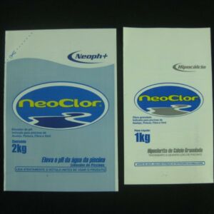 SACO PLÁSTICO PARA PRODUTOS QUIMÍCOS  CLORO E ELEVADOR DE PH