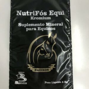 SACO PLÁSTICO PARA RAÇÃO ANIMAL DE 5 KG COM ABERTURA NA PARTE SUPERIOR