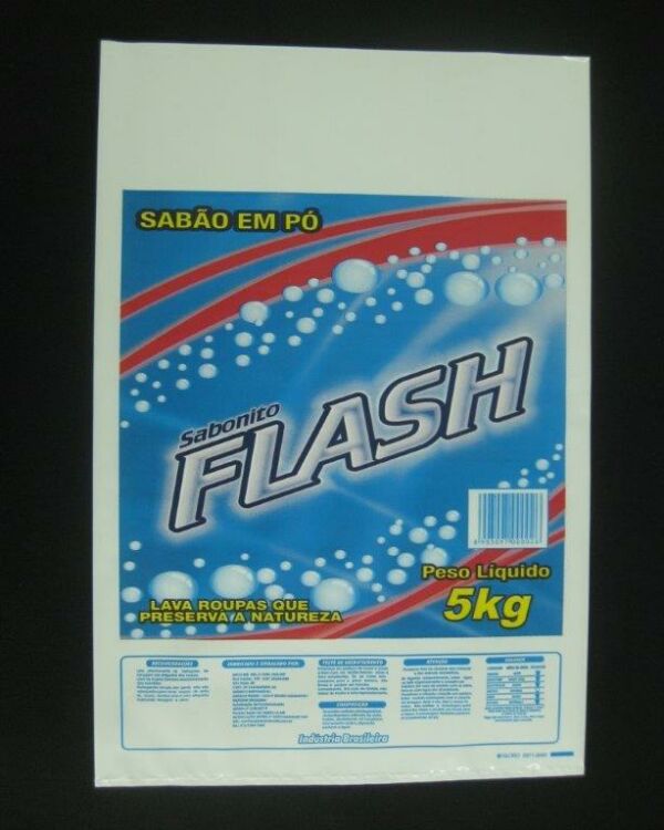 SACO PLÁSTICO PARA SABÃO EM PÓ E DETERGENTE 5Kg