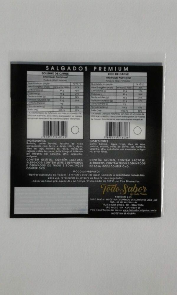 SACO PLÁSTICO PARA SALGADOS CONGELADOS 6