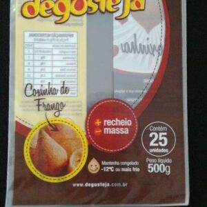 SACO PLÁSTICO PARA SALGADOS COXINHA CONGELADA 1