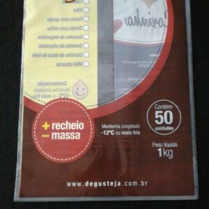 SACO PLÁSTICO PARA SALGADOS COXINHA CONGELADA 9