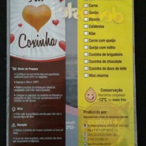 SACO PLÁSTICO PARA SALGADOS COXINHA CONGELADA 11