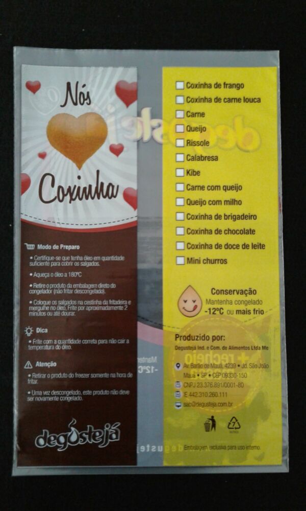 SACO PLÁSTICO PARA SALGADOS COXINHAS CONGELADAS - Image 10