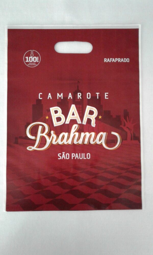SACOLA PLÁSTICA ALÇA BOCA VAZADA PARA AÇÃO PROMOCIONAL - Image 2