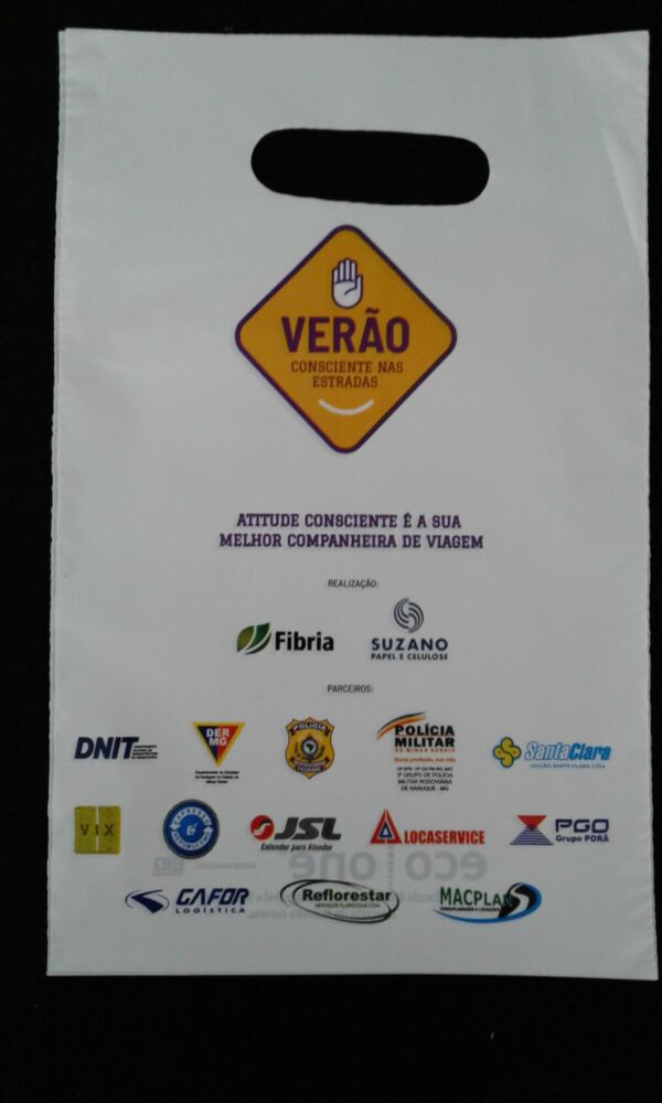SACOLA PLÁSTICA ALÇA BOCA VAZADA PARA AÇÃO PROMOCIONAL - Image 3