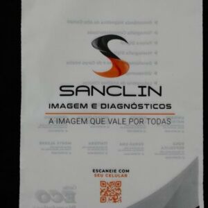 SACOLA PLÁSTICA ALÇA BOCA VAZADA PARA CLÍNICAS DE IMAGEM E DIAGNÓSTICOS