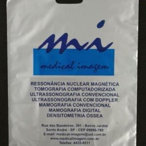 SACOLA PLÁSTICA ALÇA BOCA VAZADA PARA CLÍNICAS, HOSPITAIS E LABORATÓRIOS 5