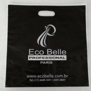 SACOLA PLÁSTICA ALÇA BOCA VAZADA PARA COSMÉTICOS 6