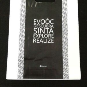SACOLA PLÁSTICA ALÇA BOCA VAZADA PARA COSMÉTICOS FEIRAS, EVENTOS AÇÃO PROMOCIONAL 2