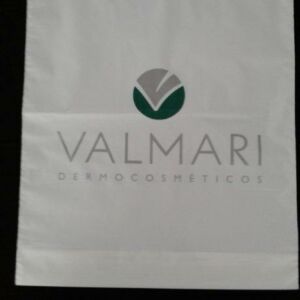 SACOLA PLÁSTICA ALÇA BOCA VAZADA PARA DERMOCOSMÉTICOS 2