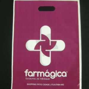 SACOLA PLÁSTICA ALÇA BOCA VAZADA PARA FARMÁCIAS 11