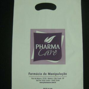 SACOLA PLÁSTICA ALÇA BOCA VAZADA PARA FARMÁCIAS DE MANIPULAÇÃO 13