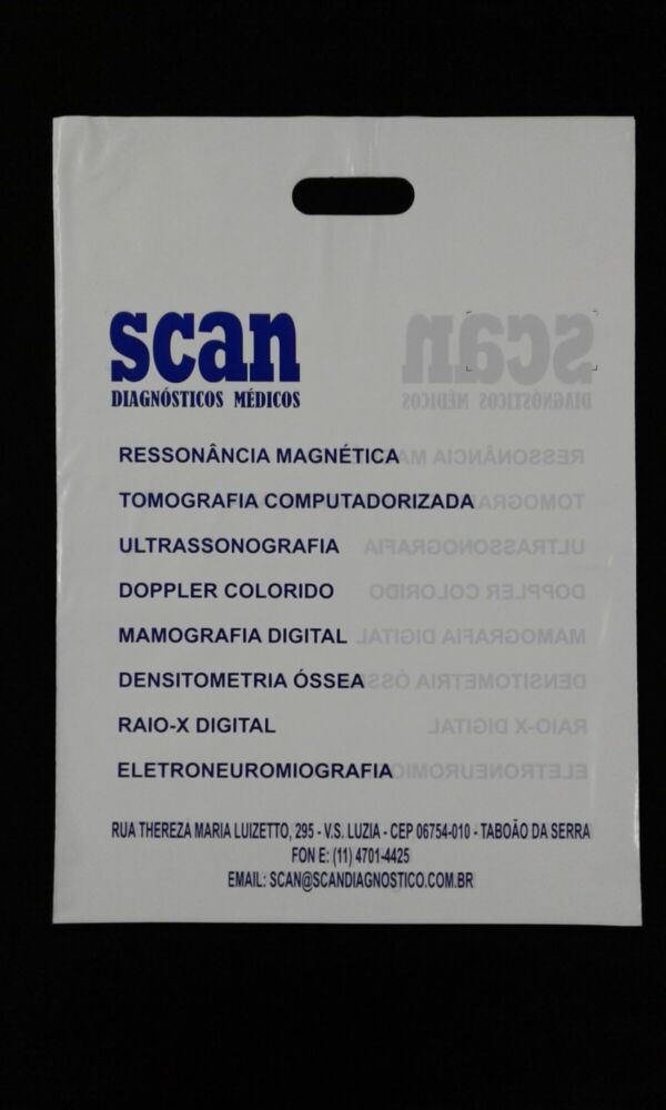 SACOLA PLÁSTICA ALÇA BOCA VAZADA PARA LABORATÓRIOS, CLÍNICAS E HOSPITAIS - Image 5