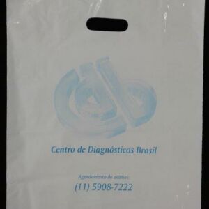 SACOLA PLÁSTICA ALÇA BOCA VAZADA PARA LABORATÓRIOS, CLÍNICAS E HOSPITAIS 4