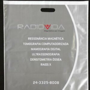 SACOLA PLÁSTICA ALÇA BOCA VAZADA PARA LABORATÓRIOS, CLÍNICAS E HOSPITAIS 9