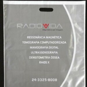 SACOLA PLÁSTICA ALÇA BOCA VAZADA PARA LABORATÓRIOS, CLÍNICAS E HOSPITAIS 9