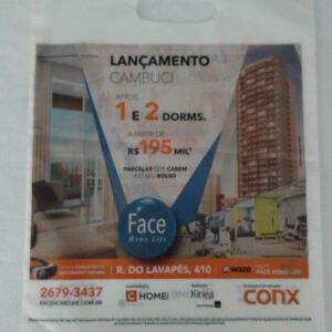 SACOLA PLÁSTICA ALÇA BOCA VAZADA PARA LANÇAMENTO DE PRÉDIOS PARA AÇÃO PROMOCIONAL 10