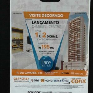 SACOLA PLÁSTICA ALÇA BOCA VAZADA PARA LANÇAMENTO DE PRÉDIOS PARA AÇÃO PROMOCIONAL 21