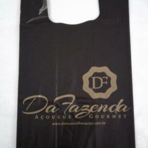 SACOLA PLÁSTICA ALÇA CAMISETA PARA AÇOUGUE GOURMET