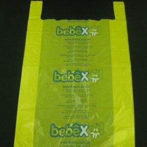 SACOLA PLÁSTICA ALÇA CAMISETA PARA LOJAS DE CAMA, MESA E BANHO, ENXOVAL, ARTIGOS DE BEBE
