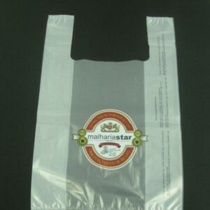 SACOLA PLÁSTICA ALÇA CAMISETA PARA LOJAS DE ROUPAS