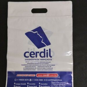 SACOLA PLÁSTICA COM FECHO ZIP ALÇA BOCA VAZADA PARA CLÍNICAS, HOSPITAIS E LABORATÓRIO 1